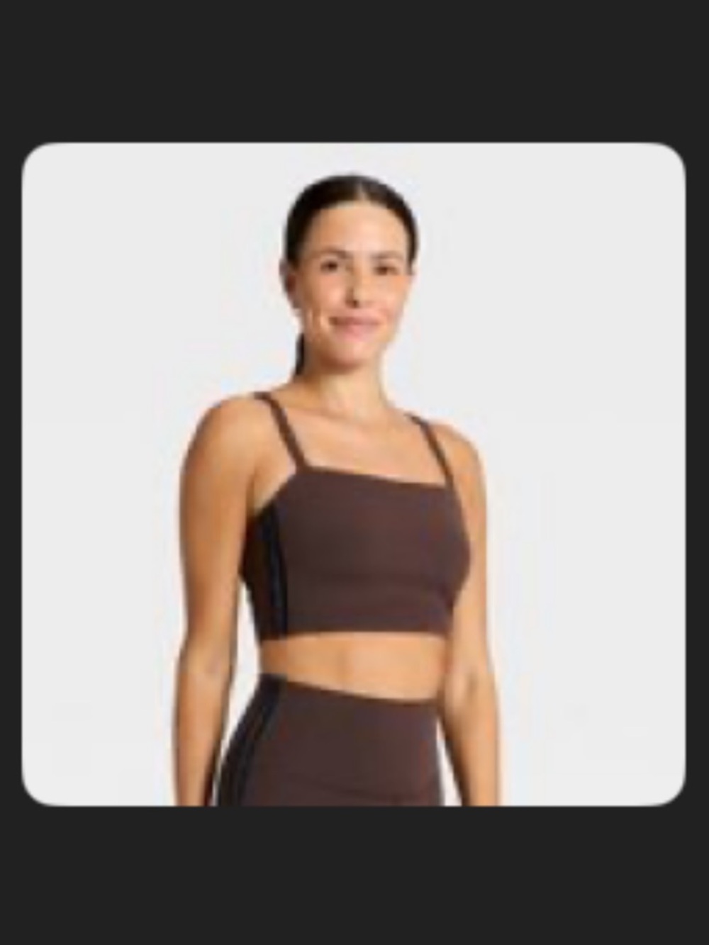 All In Motion Everyday Soft velour piped sports bra/leggings set. Size Large
